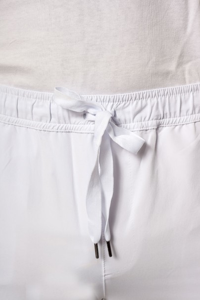 Men’s Adar Uniforms Slim Leg Cargo trousers white-2