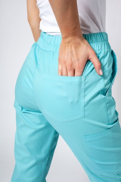 Women’s Sunrise Uniforms Active Air jogger scrub trousers aqua-3