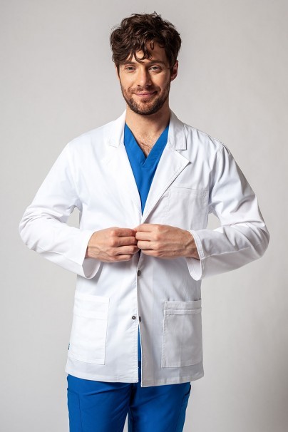 Men’s Adar Uniforms Snap Short lab coat (elastic)-4