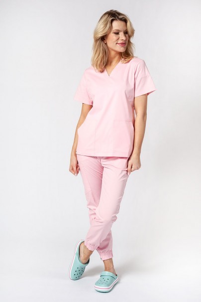 Women’s Sunrise Uniforms Active Bloom scrub top blush pink-5