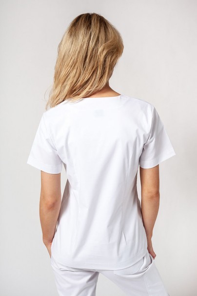 Women’s Sunrise Uniforms Active Bloom scrub top white-2