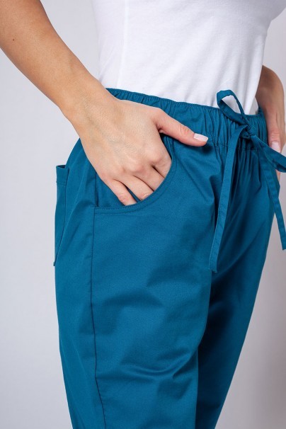 Women's Sunrise Uniforms Active Loose scrub trousers caribbean blue-3
