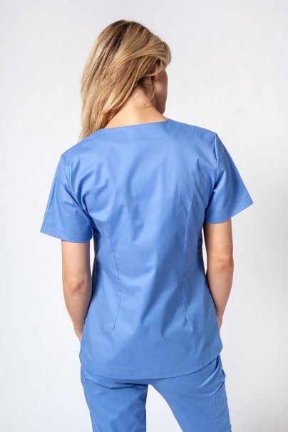 Women’s Sunrise Uniforms Active Bloom scrub top ceil blue-1