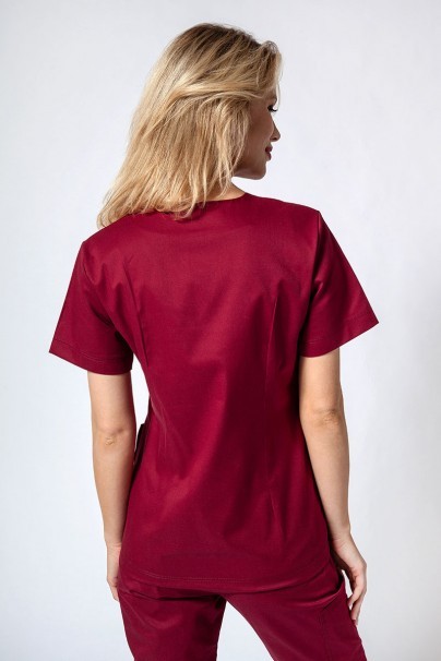 Women’s Sunrise Uniforms Active Bloom scrub top wine-2