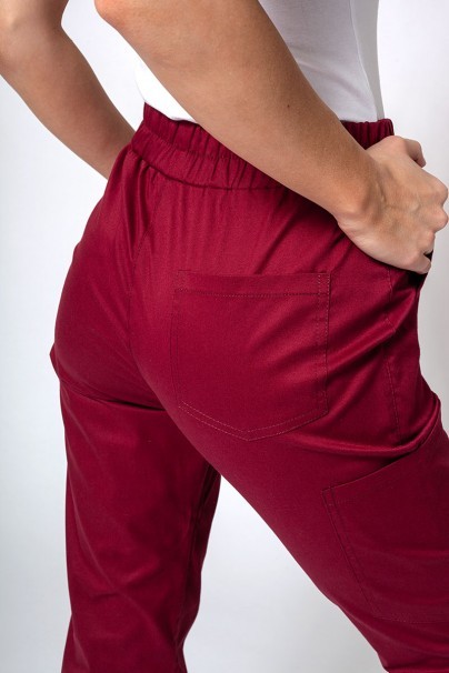 Women’s Sunrise Uniforms Active Air jogger scrub trousers wine-3