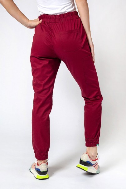 Women’s Sunrise Uniforms Active Air jogger scrub trousers wine-1