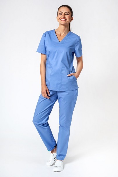 Women's Sunrise Uniforms Active Loose scrub trousers ceil blue-4