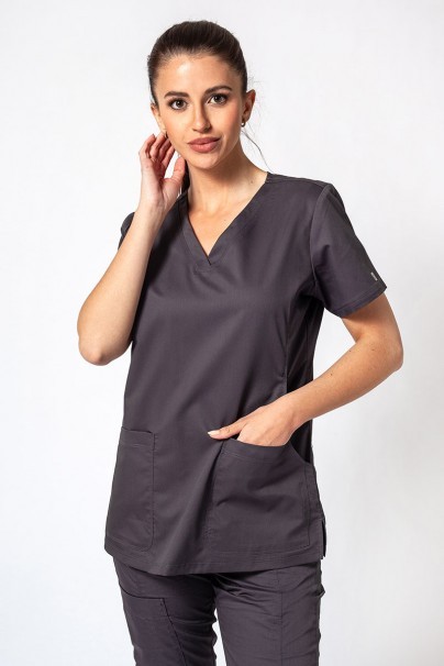 Women's Maevn EON Sport Sporty & Comfy classic scrubs set charcoal-2