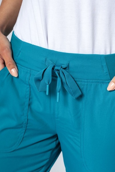 Women’s Adar Uniforms Ultimate Yoga jogger scrub trousers teal blue-2