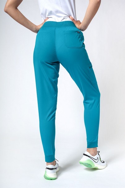 Women’s Adar Uniforms Ultimate Yoga jogger scrub trousers teal blue-2