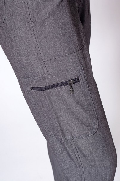 Adar Uniforms scrubs set Ultimate (with Sweetheart top – elastic) heather gray-10