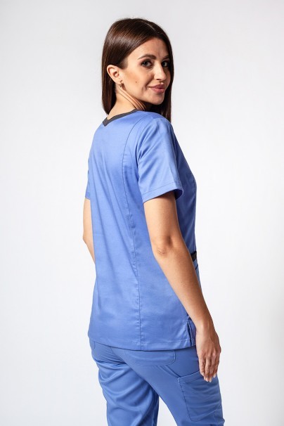 Women’s Maevn Matrix Contrast scrub top ceil blue-1