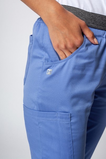 Women's Maevn Matrix Semi-jogger scrub trousers ceil blue-3