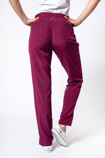 Women's Maevn Matrix Impulse Stylish scrub trousers wine-1