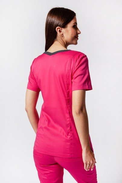 Women’s Maevn Matrix Contrast scrub top hot pink-2