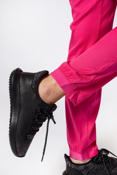 Women's Maevn Matrix Semi-jogger scrub trousers hot pink-5