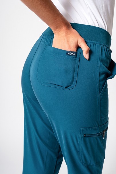 Women’s Adar Uniforms Ultimate Yoga jogger scrub trousers caribbean blue-4