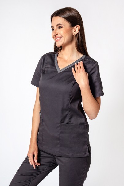 Women's Maevn Matrix Contrast scrubs set pewter-2