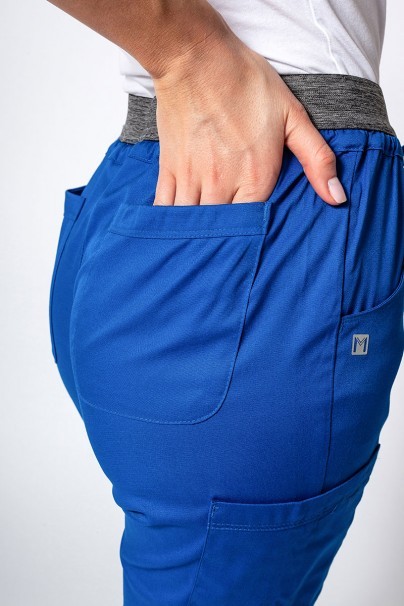 Women's Maevn Matrix Semi-jogger scrub trousers royal blue-4
