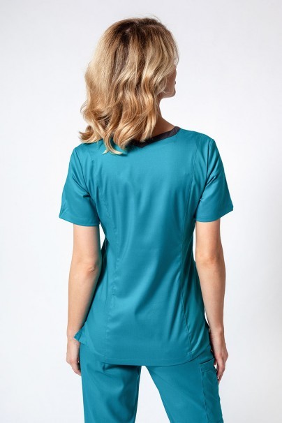 Women’s Maevn Matrix Contrast scrub top teal blue-2