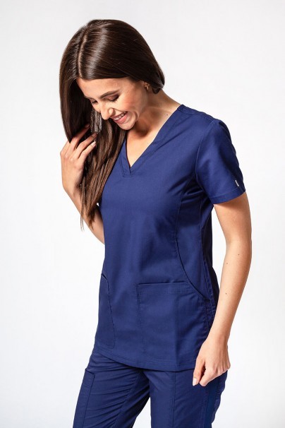 Women's Maevn EON Sport Sporty & Comfy classic scrubs set navy-2