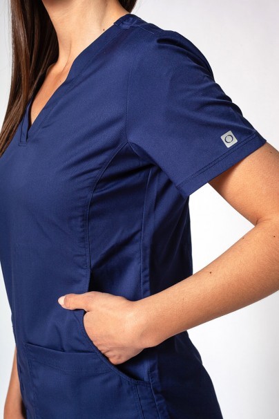 Women's Maevn EON Sport Sporty & Comfy classic scrubs set navy-4