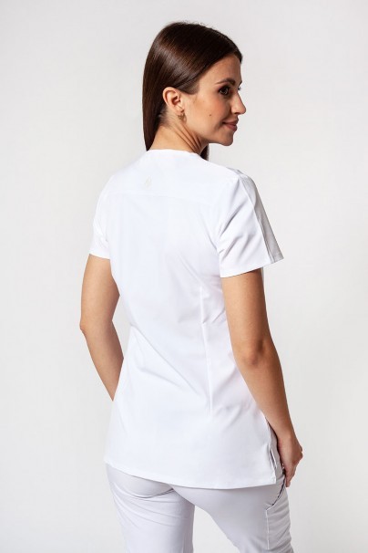 Women’s Adar Uniforms Notched scrub top white-1