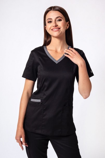 Women's Maevn Matrix Contrast scrubs set black-2