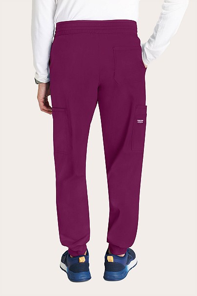 Men’s Cherokee Revolution Jogger scrub trousers wine