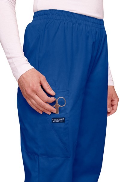 Women’s Cherokee Originals Natural Rise scrub trousers galaxy blue-4