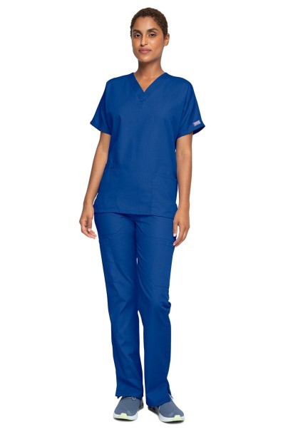 Women’s Cherokee Originals V-Neck scrub top galaxy blue-3
