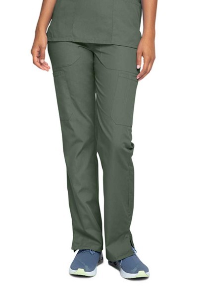 Women's Cherokee Originals scrubs set (V-neck top, N.Rise trousers) olive-5