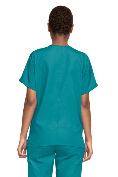 Women’s Cherokee Originals V-Neck scrub top teal blue-2