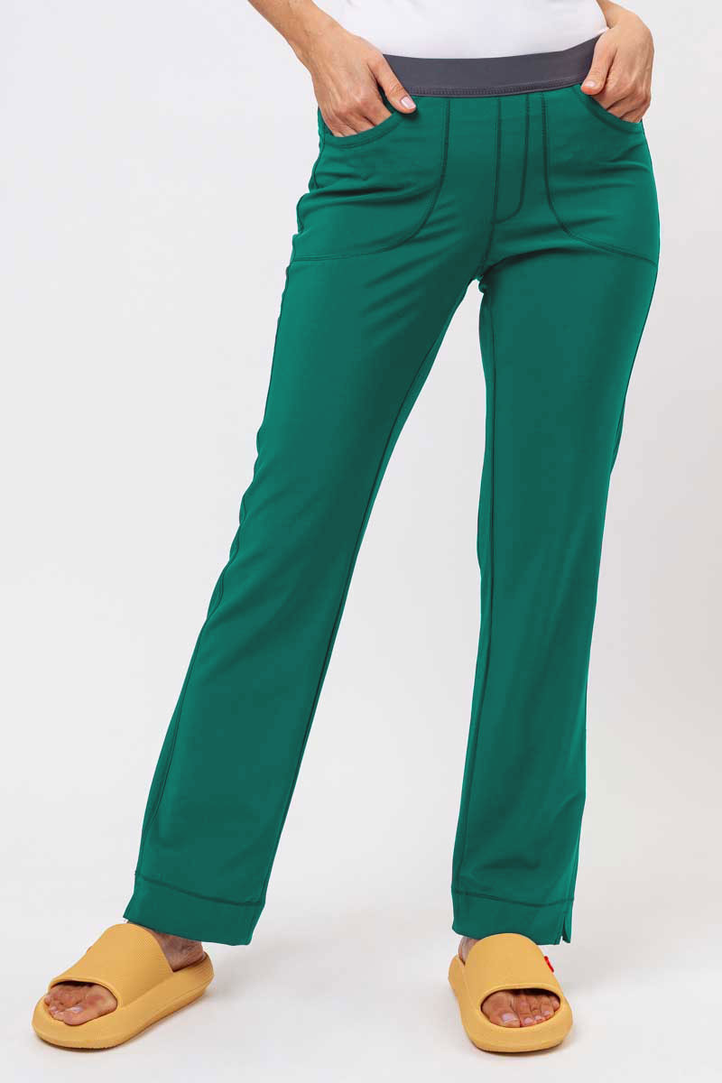 Women's Cherokee Infinity Slim Pull-on scrub trousers green