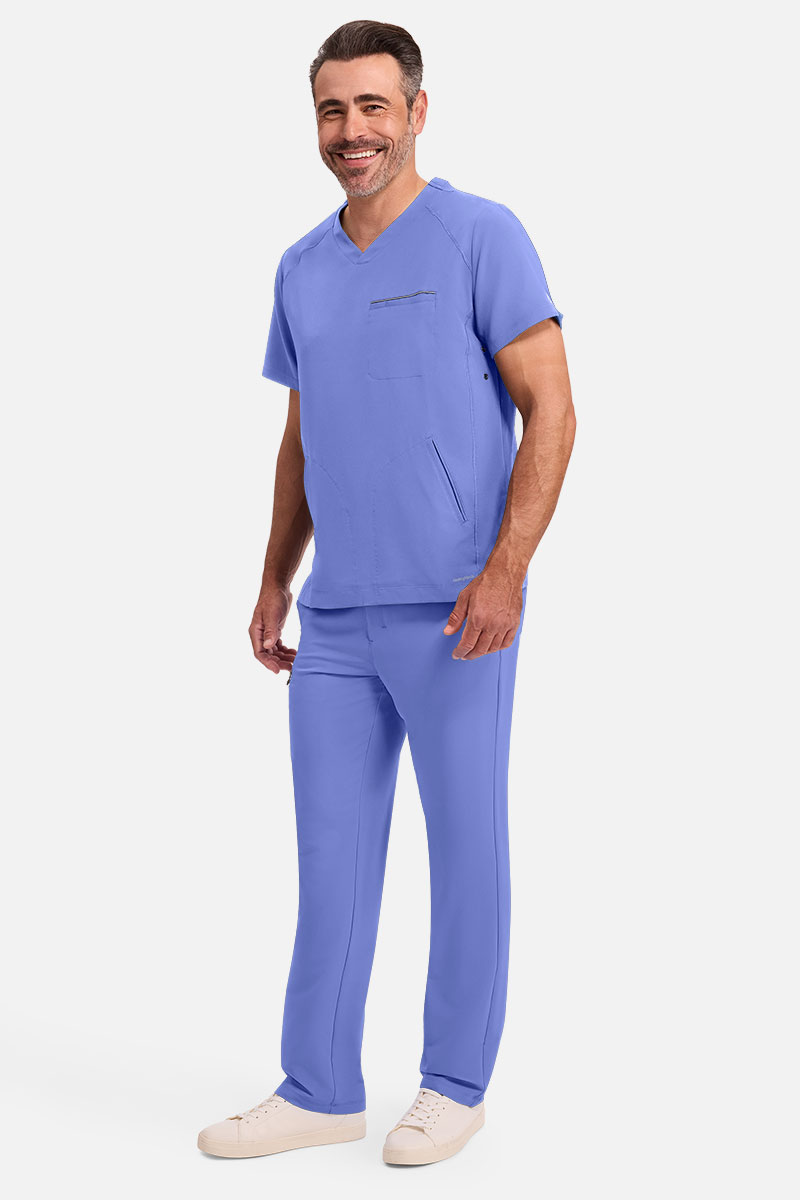 Men's Healing Hands Steven scrubs set ciel blue