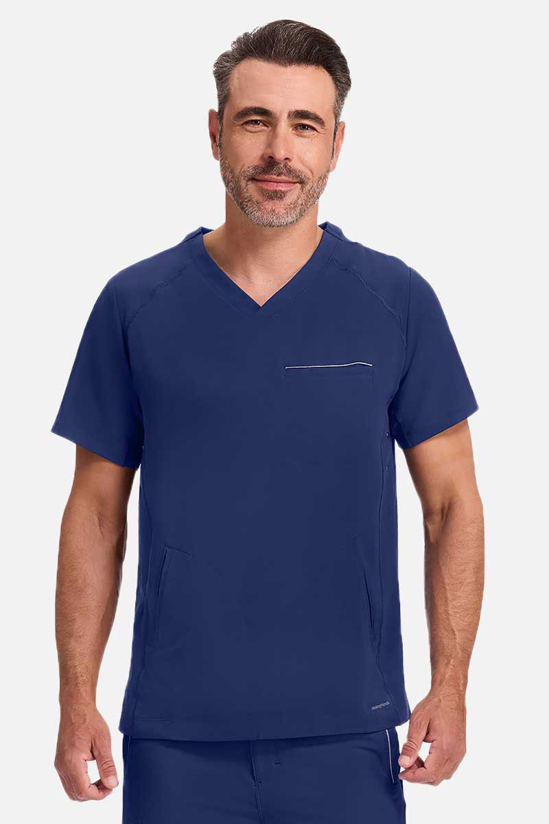 Men's Healing Hands Steven scrub top navy