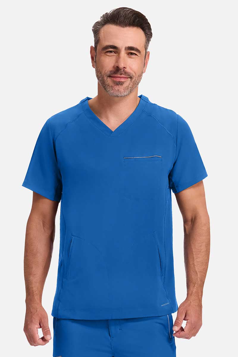 Men's Healing Hands Steven scrub top royal blue