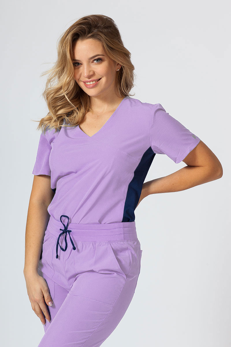 Women’s Maevn Matrix Impulse Asymmetric scrub top lavender