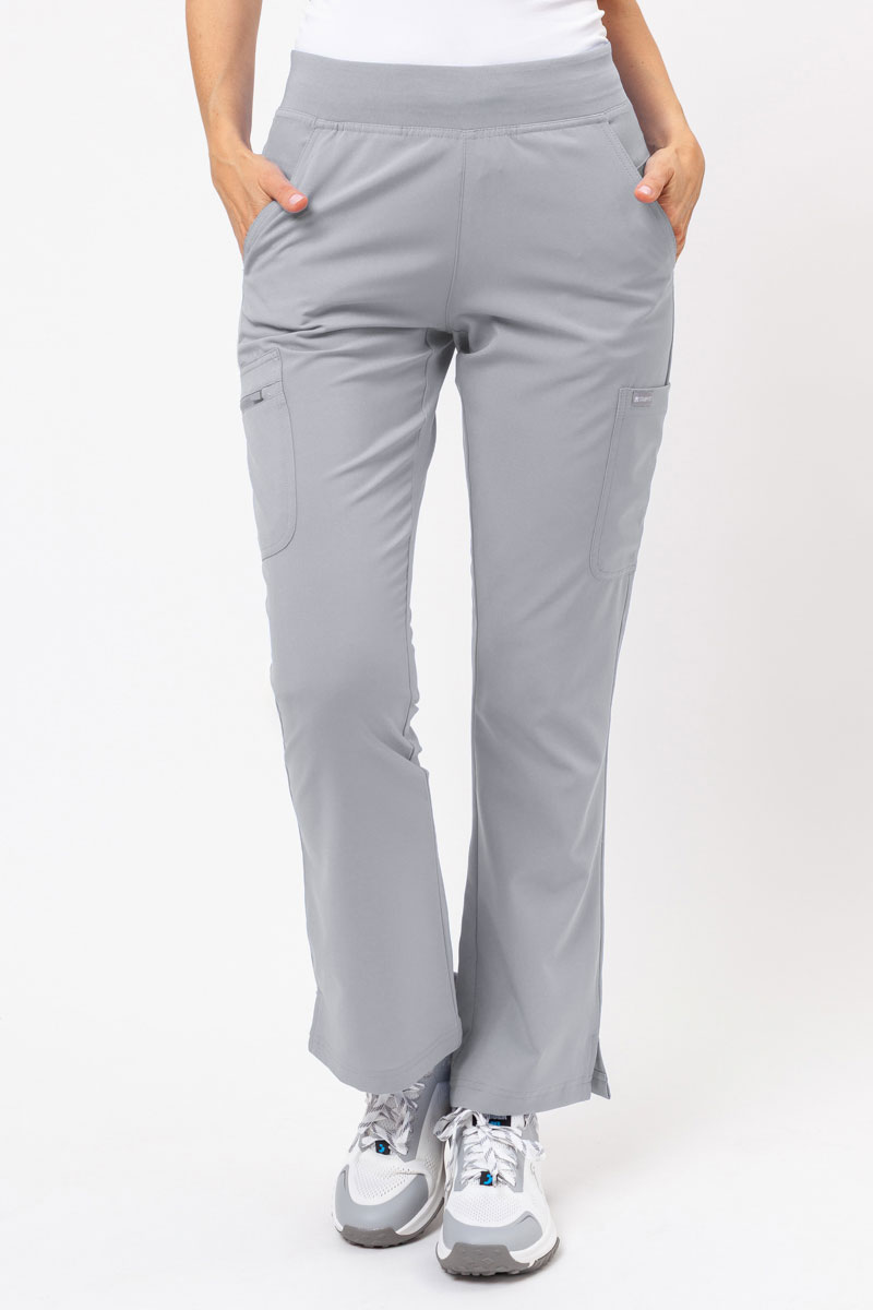 Women's Maevn Momentum Flare Leg jogger scrub trousers quiet grey