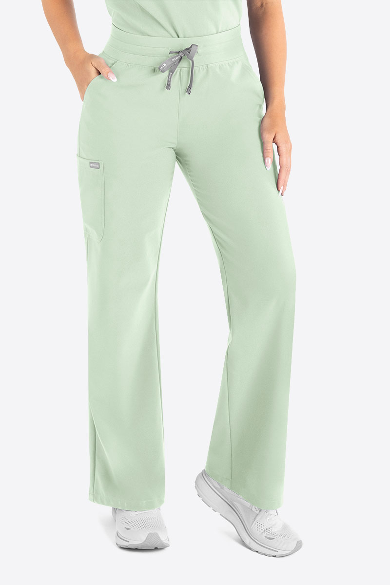 Women's Maevn Momentum Wide Leg scrub trousers mint