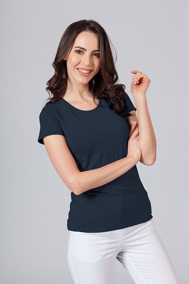 Women’s Malfini t-shirt with short sleeve navy blue