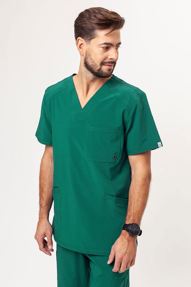 Men’s Cherokee Infinity V-neck scrub top hunter green
