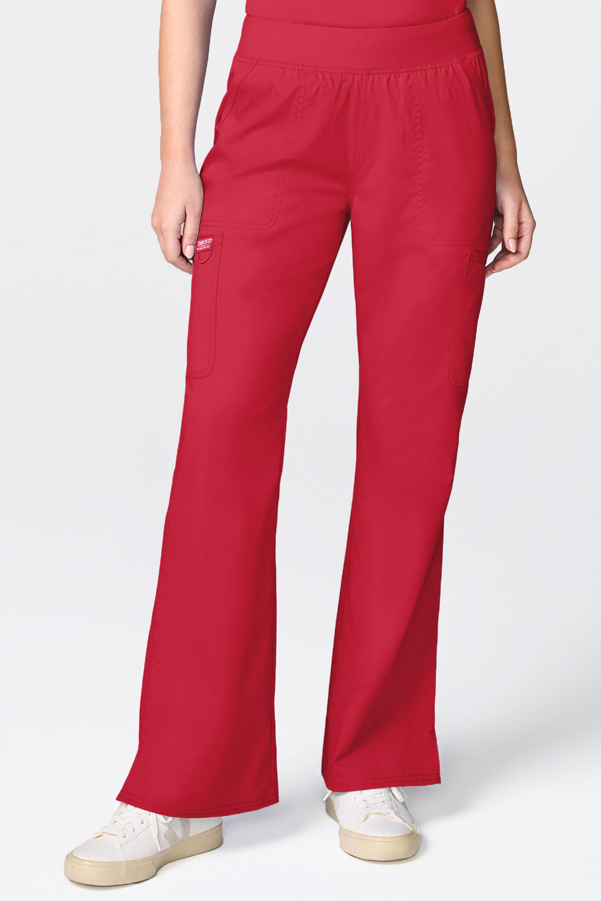 Women's Cherokee Revolution Flared scrub trousers red