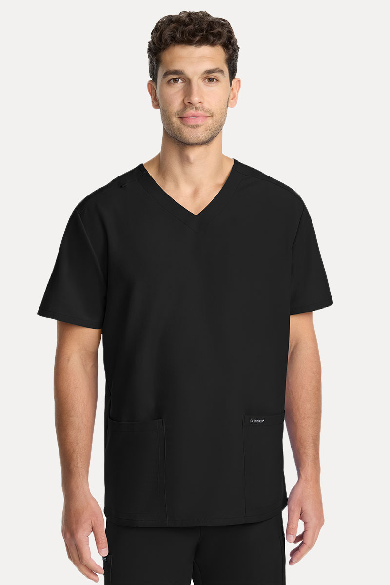 Men's Cherokee Ultra V-neck Scrub top black