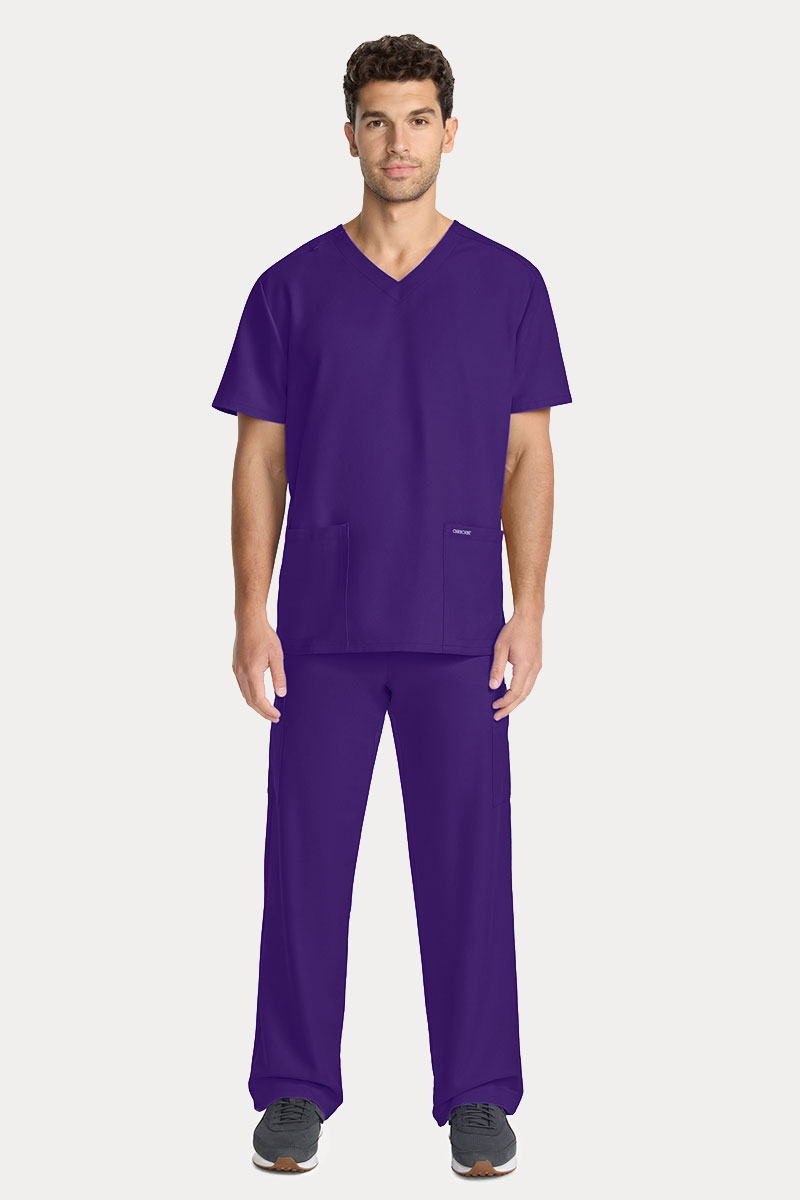 Men's Cherokee Ultra Cargo Scrub Set grape