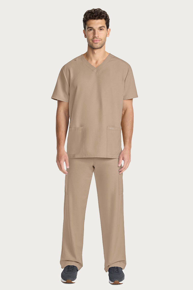 Men's Cherokee Ultra Cargo Scrub Set khaki
