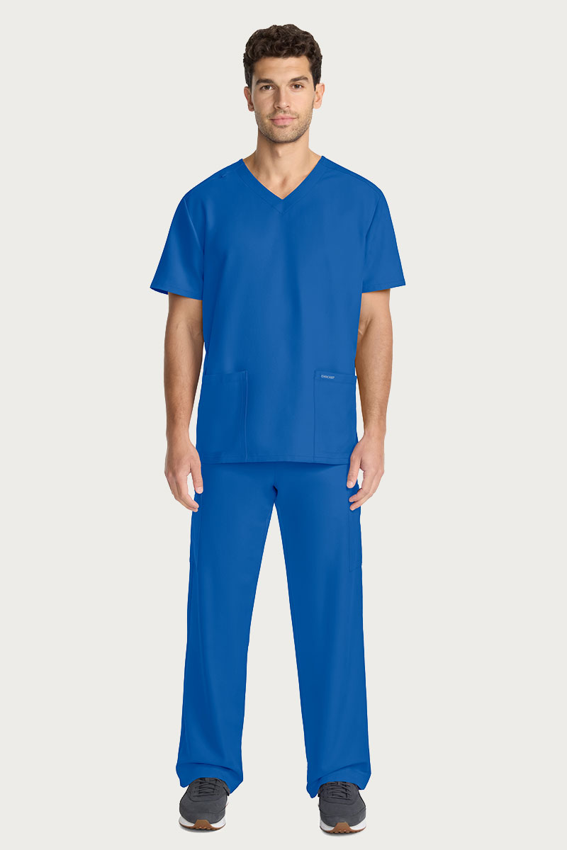 Men's Cherokee Ultra Cargo Scrub Set royal blue