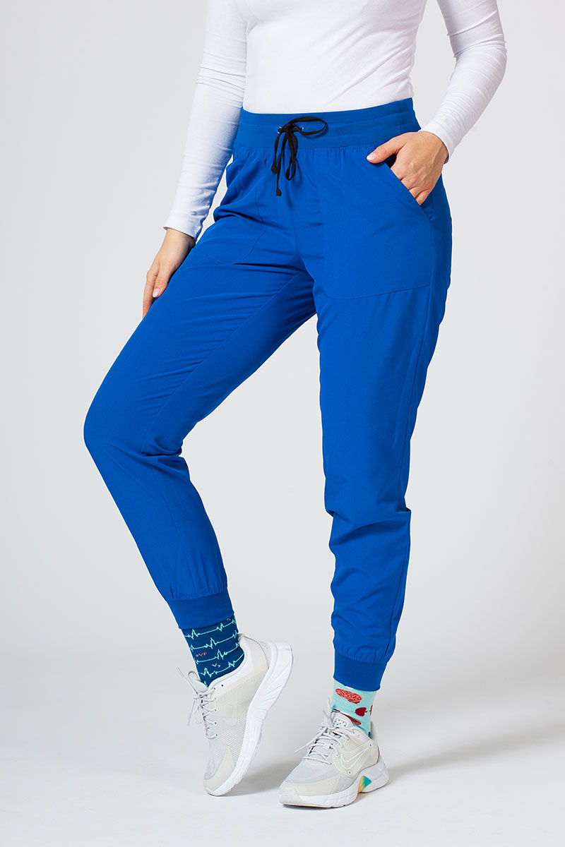 Women's Maevn Matrix Impulse jogger scrub trousers royal blue