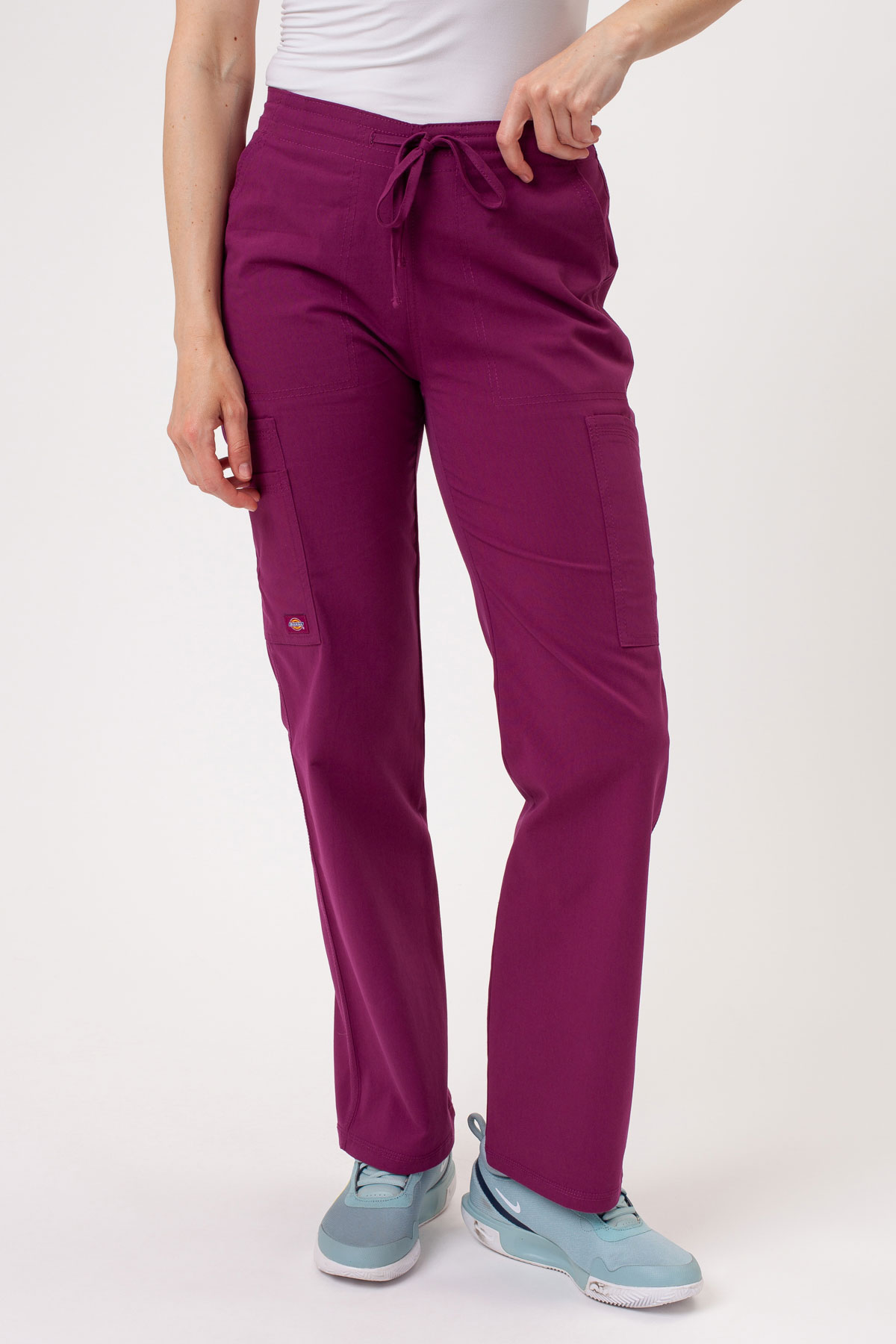 Women’s Dickies Dickies Forge Straight Leg scrub trousers wine