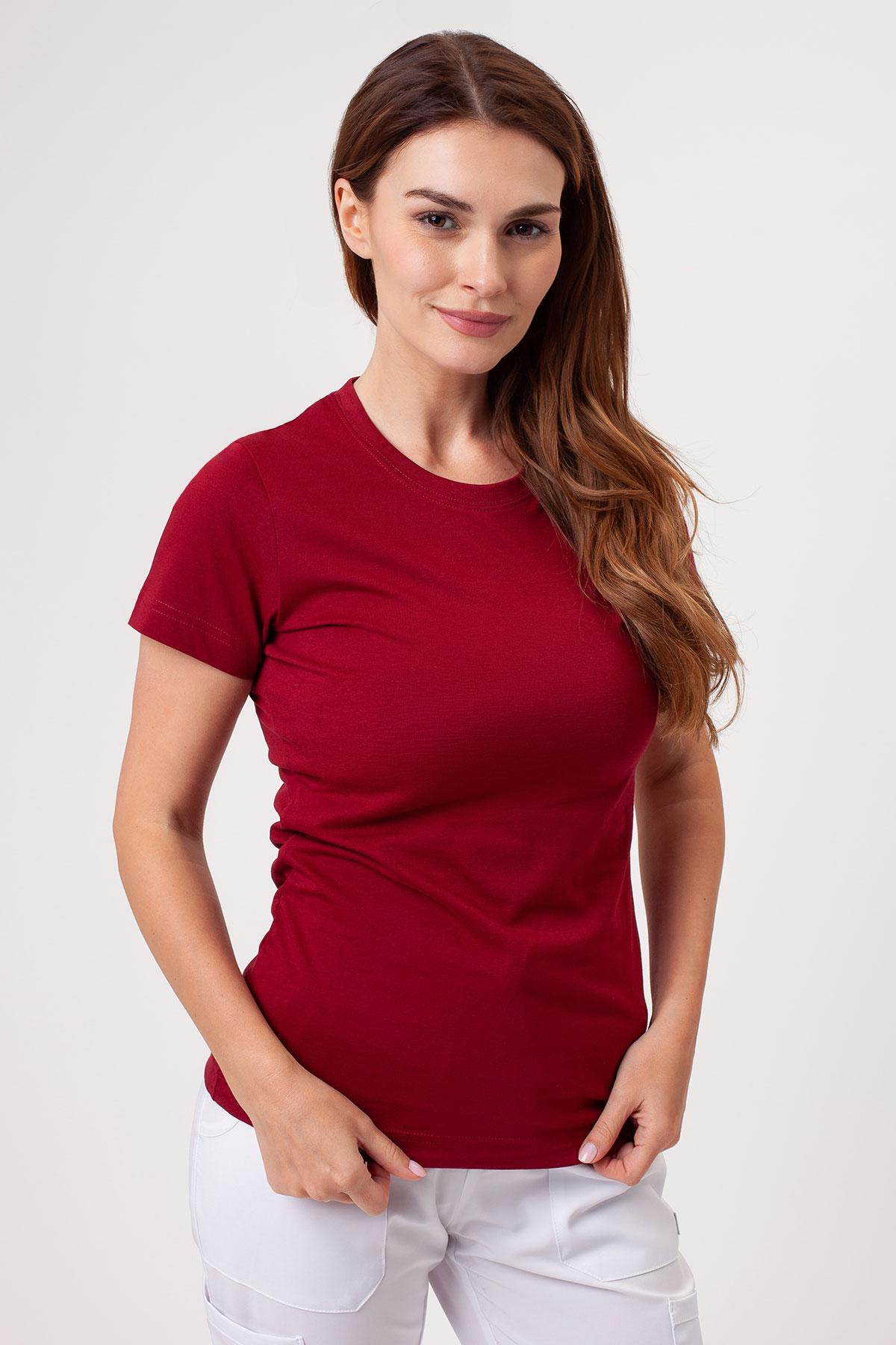 Women’s Malfini Basic T-shirt wine